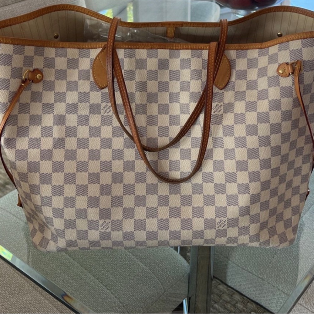Louis Vuitton Neverfull GM  Damier Azur Canvas Authentic